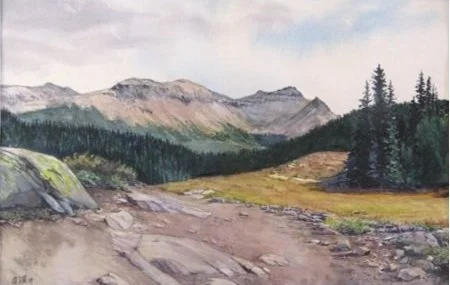 East of Silverton landscape painting