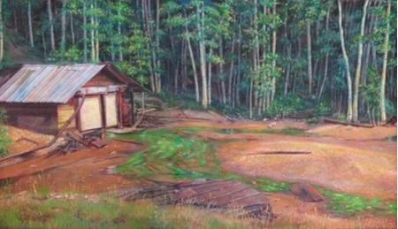 Ooze Mine landscape painting